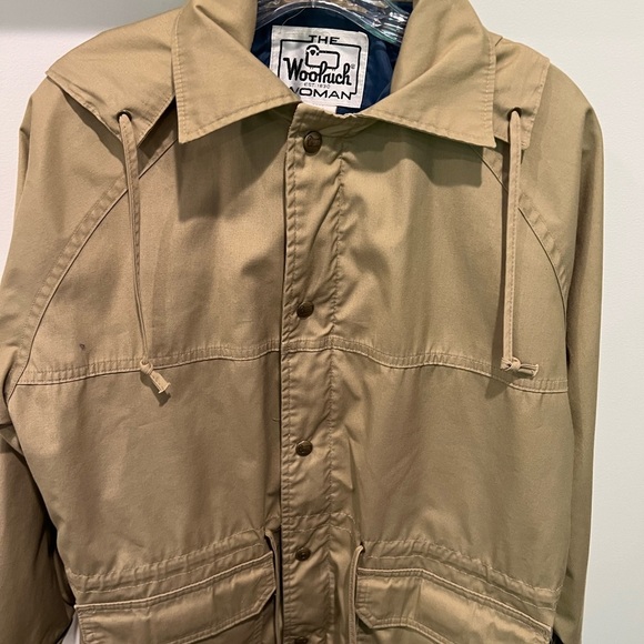 Women’s Vintage Tan Woolrich Jacket Size M - Picture 3 of 15